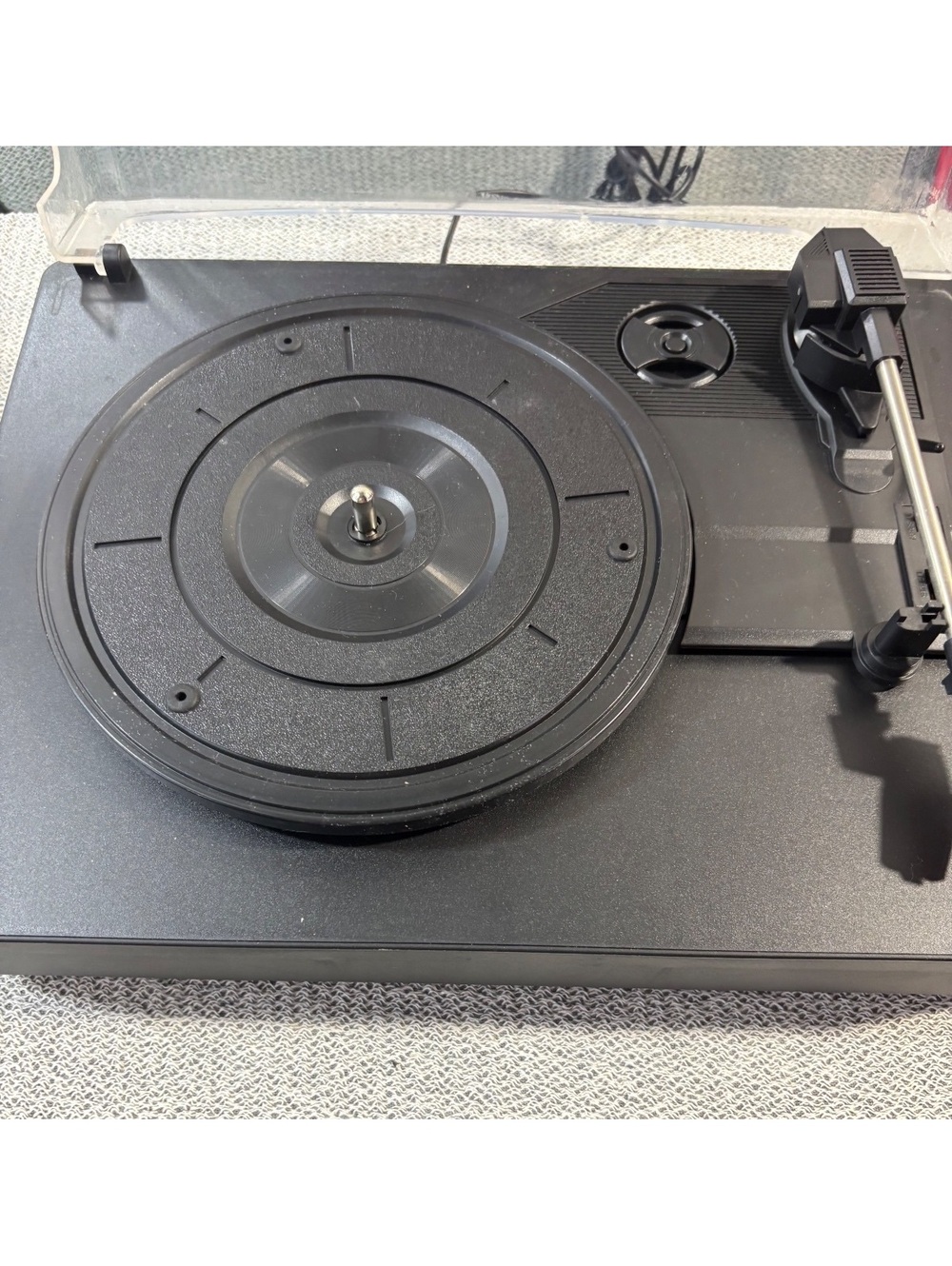 BassJaxx Record Player Turntable for Vinyl Record with Built-in Dual Drivers